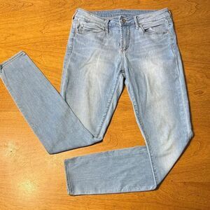 Articles Of Society Mid Rise Light Blue Skinny Jeans